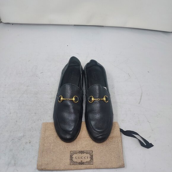 Gucci Brixton WOMENS Black Leather Horsebit Loafer - Picture 8 of 11